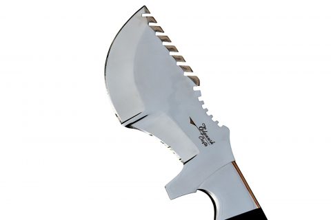 Full Tang Tactical Hunting Knife with Razor-Sharp Blade & Leather Sheath - Image 2