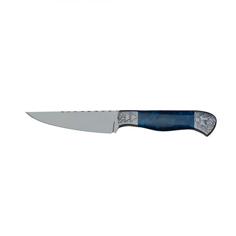 Ornate Bolster Culinary Knife Set (Blue Resin) - Image 2