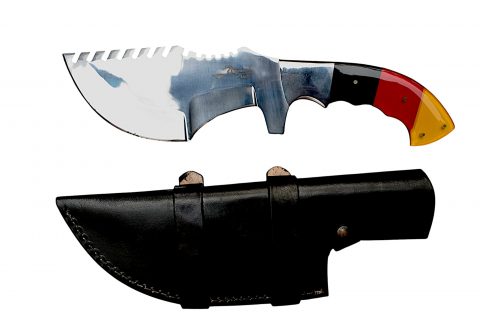Full Tang Tactical Hunting Knife with Razor-Sharp Blade & Leather Sheath - Image 5