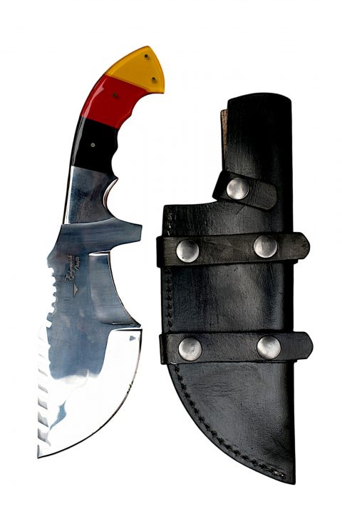 Full Tang Tactical Hunting Knife with Razor-Sharp Blade & Leather Sheath - Image 6