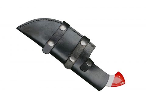 Full Tang Tactical Hunting Knife with Razor-Sharp Blade & Leather Sheath - Image 5