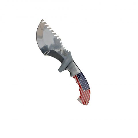 Full Tang Tactical Hunting Knife with Razor-Sharp Blade & Leather Sheath