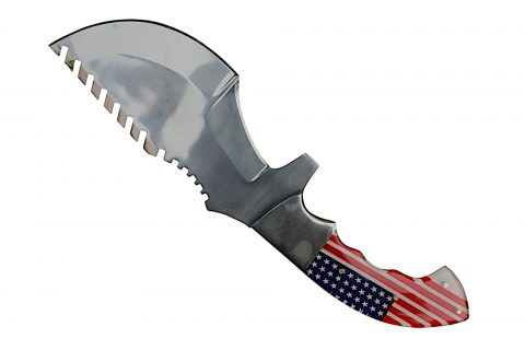 Full Tang Tactical Hunting Knife with Razor-Sharp Blade & Leather Sheath - Image 3