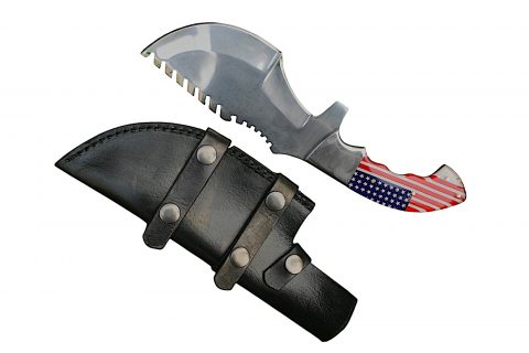 Full Tang Tactical Hunting Knife with Razor-Sharp Blade & Leather Sheath - Image 5
