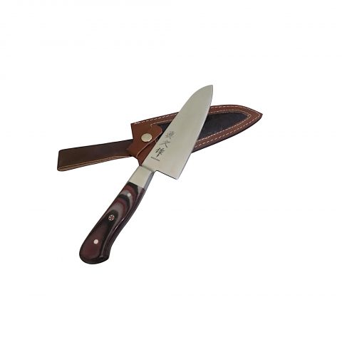 Artisan Japanese-Style Utility Knife with Sheath