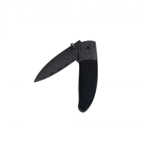 Artisan Micarta Handle Folding Knife With Leather Pouch - Image 5